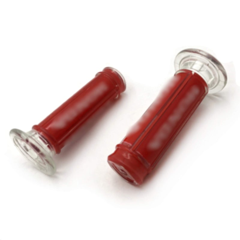 XKMT-Sport Bike Dirt Bike Grips Gel Red Replacement Compatible With APRILLA BMW DUCATI TRIUMPHYAMAHA KAWASAKI SUZUKI Polaris Offroad DIRT BIKE(7/8" LEFT 1" RIGHT) [B017QV929K] - Image 5